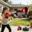 Support de sac de boxe solide avec une plage de-noir rouge 6