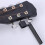 Guitar String Winder with Bridge Pin Puller, Ergonomic Grip, Durable Black Guitar Peg Winder Tool 2