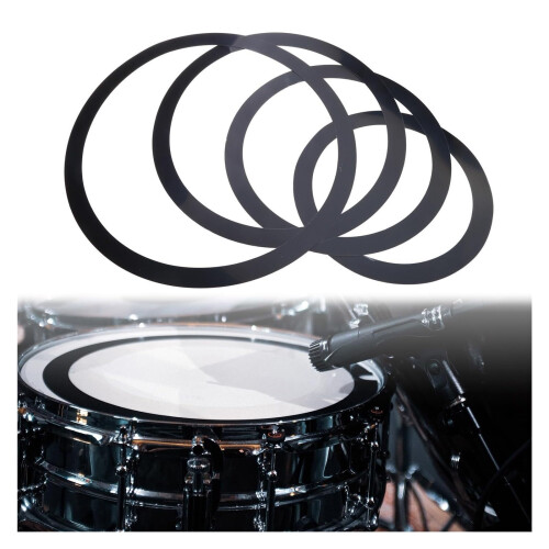 Drum Practice Pad with Noise Reduction, MultiSize Silent Drum Pad for Technique Development, Black 1