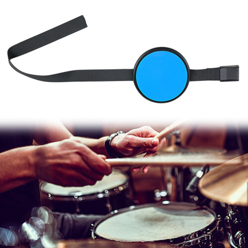 Drum Practice Pad with Natural Rebound Surface, AntiSlip Silicone Base, Blue Snare for Beginners 1