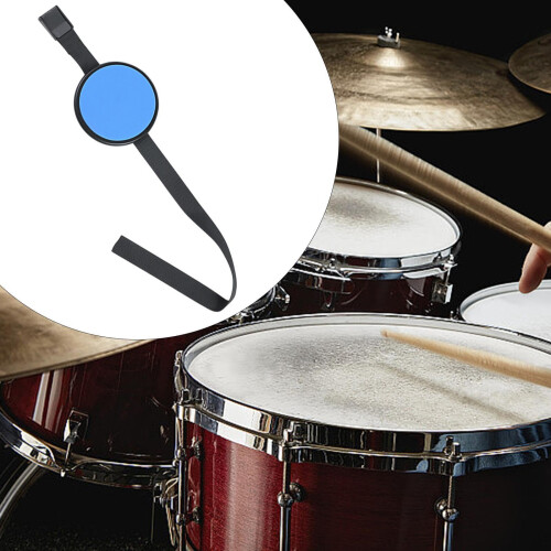 Drum Practice Pad with Natural Rebound Surface, AntiSlip Silicone Base, Blue Snare for Beginners 2