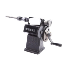 Hand Crank Coil Winding Machine with Electronic Counter, Compact Wire Winder for Small Coils