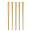 5 Pairs Dishwasher Safe Chopsticks with Square Handle-Gold 1