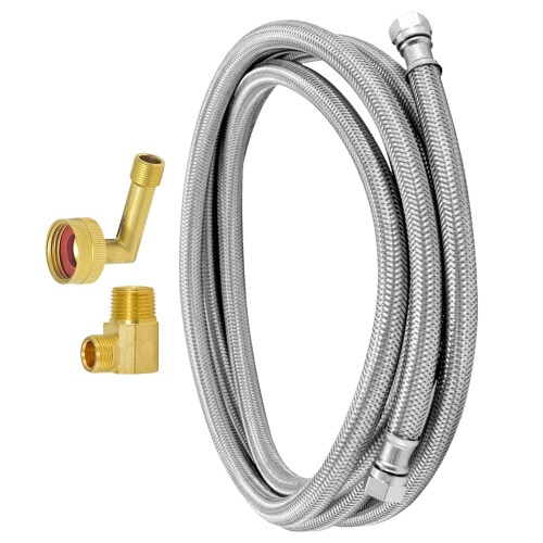 Universal 3/8inch Water Supply Line Copper Texture Suitable-6