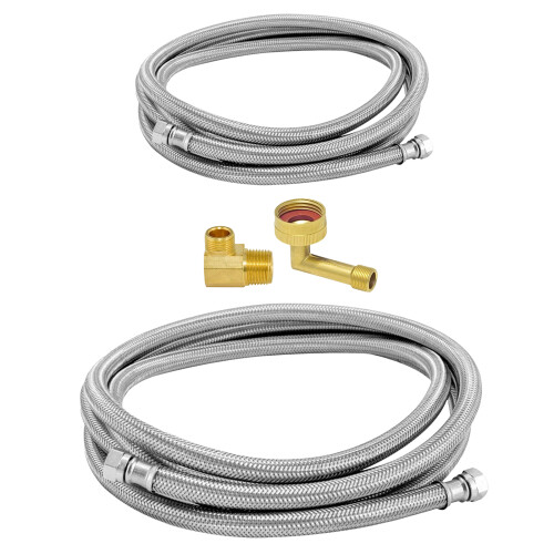 Universal 3/8inch Water Supply Line Copper Texture Suitable-6 1