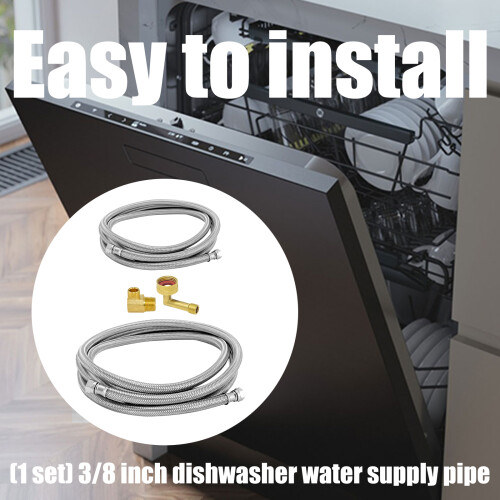 Universal 3/8inch Water Supply Line Copper Texture Suitable-6 2