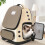 Multifunctional Cats Carrying Bag with Double-Light Green 6