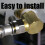 Universal 3/8inch Water Supply Line Copper Texture Suitable-6 5