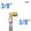 Universal 3/8inch Water Supply Line Copper Texture Suitable-6 7