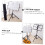 Portable Folding Music Stand Telescopic Adjustable Compact Desktop Height for Musicians 4