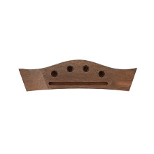 Acoustic Bass Bridge Rosewood 4 String with Saddle and Pins for Folk Bass Guitar Upgrade