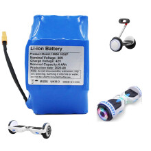 36V Hoverboard Battery Replacement 2400mAh Liion Pack for Electric Scooter, Fast Charging, Long Ride Time
