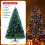 OUSFOT 6ft Artificial Christmas Tree with 250 LED Colour Lights 815 Branches 2
