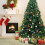 OUSFOT 6ft Artificial Christmas Tree with 250 LED Colour Lights 815 Branches 6