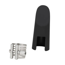 Professional Alto Saxophone Mouthpiece Cap and Ligature, Durable Metal for Secure Protection