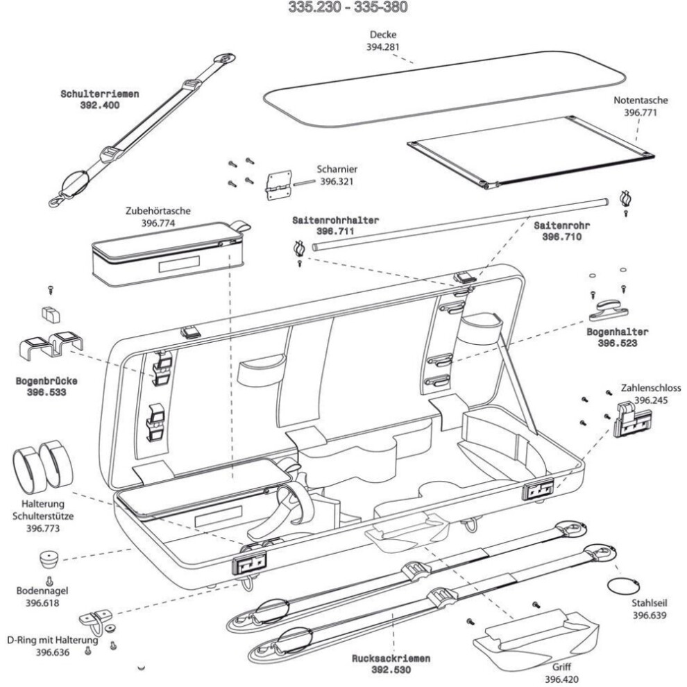 Gewa Idea 3.4 Viola Case (With Accessories)
