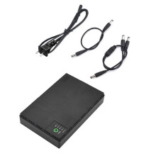 Fuente de Alimentación Ininterrumpida de Respaldo AC85-265V DC1018P para Enrutador, 5V9V12V, 10400Mah, Cargador para Teléfono Celular, UPS de CC,