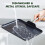 GreenPan GreenPan Lima Midnight 28cm Square Hard-Anodized Non-Stick Griddle Pan 8