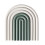 Coasters for Drinks Silicone Removable Rainbow Coasters Insulation Pad for Coffee Coasters for Desk Kitchen Office B 1