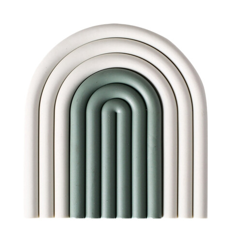 Coasters for Drinks Silicone Removable Rainbow Coasters Insulation Pad for Coffee Coasters for Desk Kitchen Office B