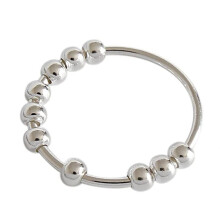 Cuentas Anillo de Ansiedad para Mujer, Anillo de Cuentas, Anillo de Ansiedad de la Persona Inquieta, Anillo de Moda para Girar Libremente, Cuentas