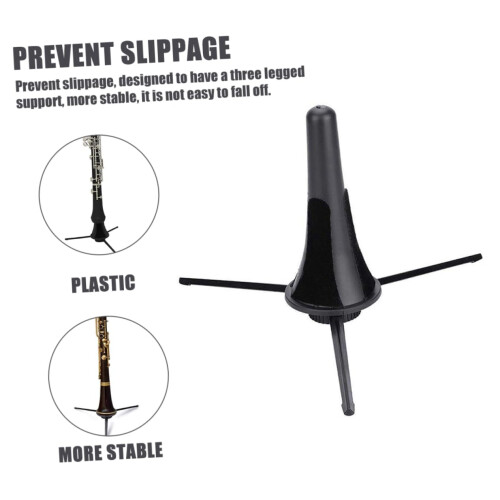 Clarinet Stand with Stable Tripod Base, Foldable Compact Design and Universal Clarinet Fit 2