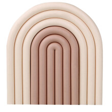 Coasters for Drinks Silicone Removable Rainbow Coasters Insulation Pad for Coffee Coasters for Desk Kitchen Office A