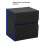 Tabletop Game Portable Storage Box, Card Protector, Large Capacity Storage Box Black+ 2