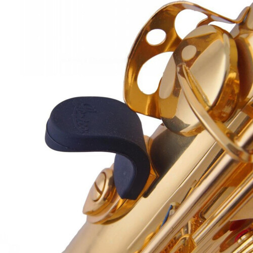Saxophone Thumb Rest and Hook with Non Slip Silicone Pad, Ergonomic Support, Thin Replacement 1