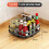 Rotatable Kitchen Spice Container Rack Jar Organizer Countertop Corner Bottle Rack Spice Rack Kitchen Storage Shelf S 4