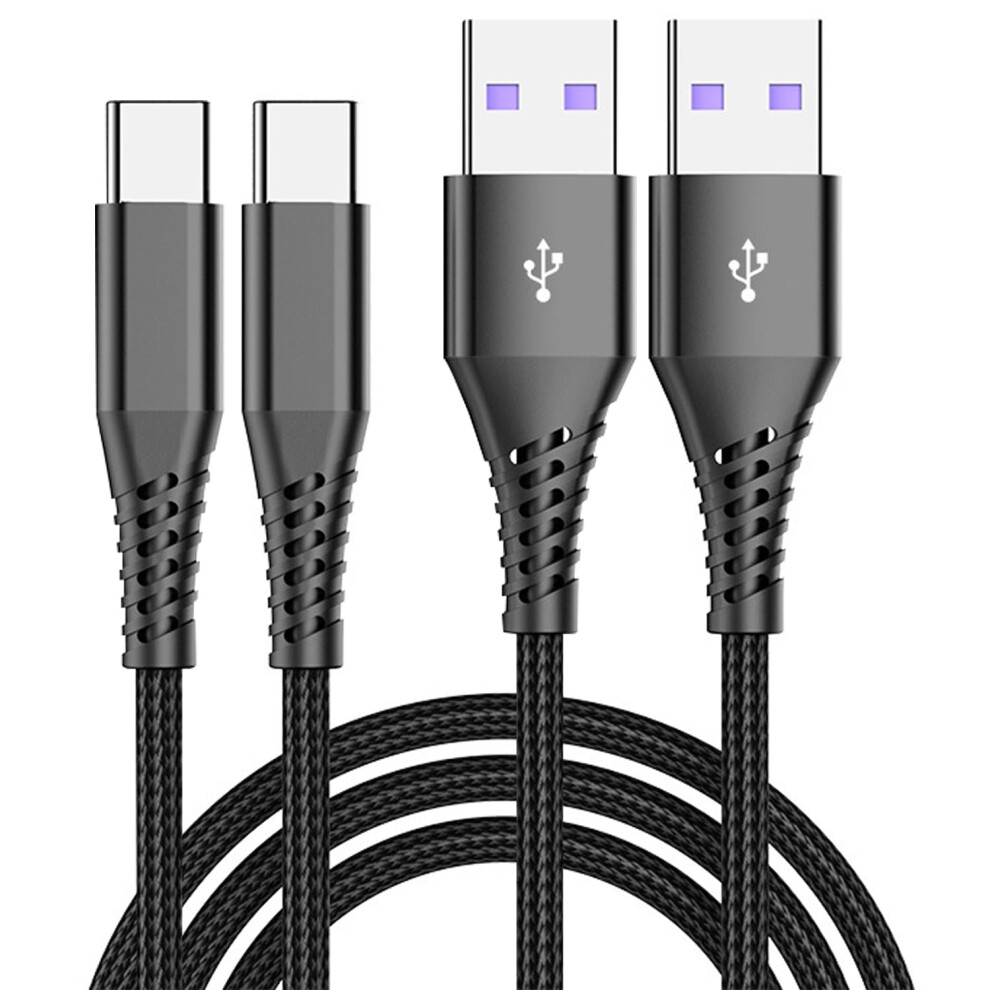 2 Pack 6Ft Usb C Charger Cable 3A Fast Charging Nylon Braided Usb A To Type C Cord For Android 9771547576563