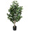 Leaf Leaf Realistic Artificial Ficus Tree 100cm with Planter - Dark Bushy 3