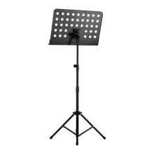 Foldable Adjustable Black Metal Music Stand for Sheet Music with Easy Assembly