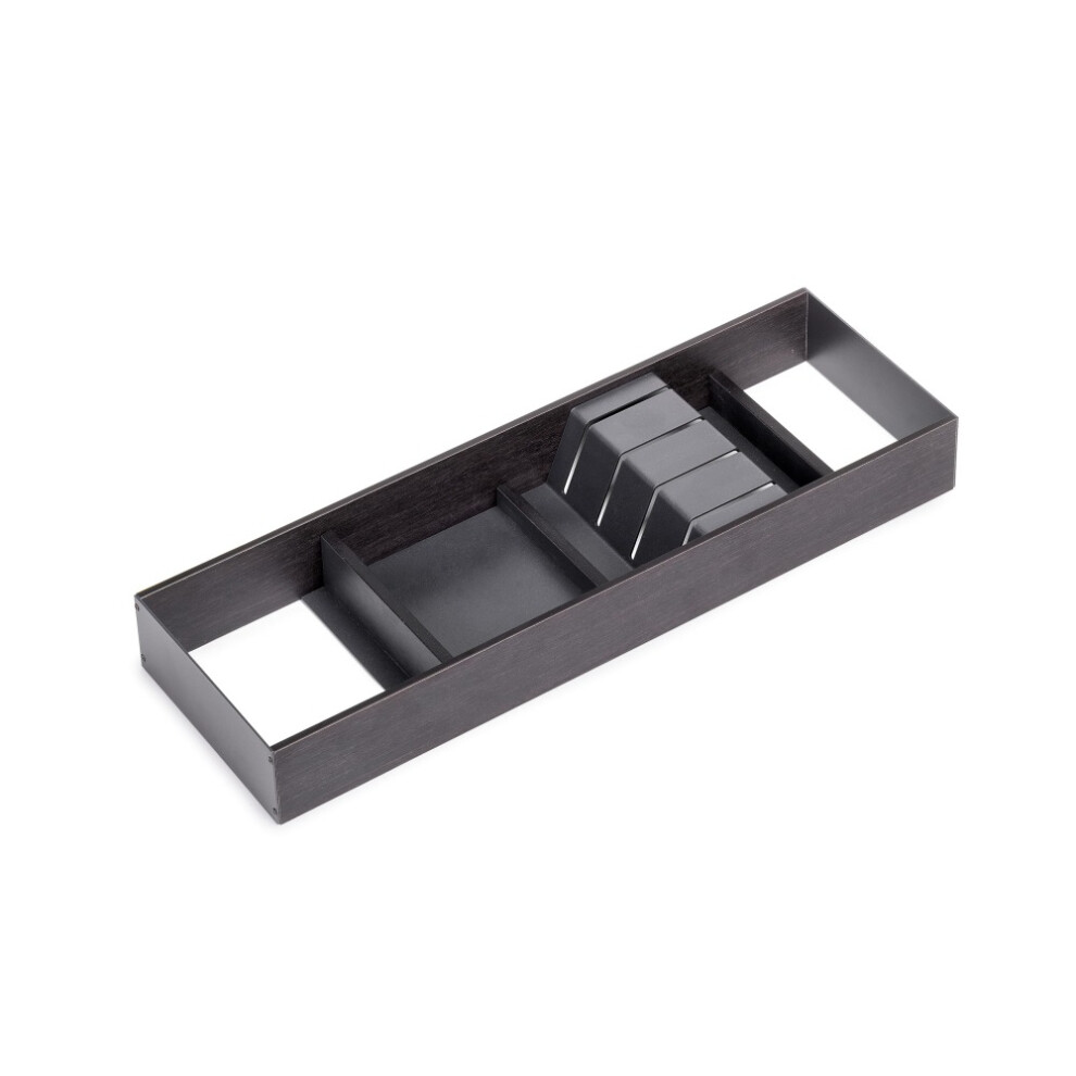 ‎Emuca Emuca Knife Holder For Drawer 150X470mm Steel & Wood Anthracite