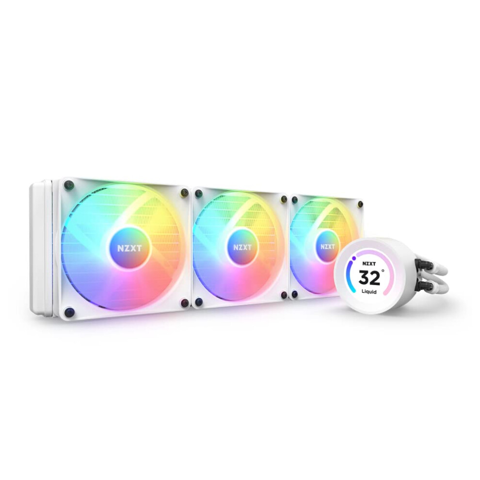 Nzxt Kraken Elite Rgb 360 Aio Cpu Liquid Cooler Rl-Kr36e-W1 - 360Mm Lcd