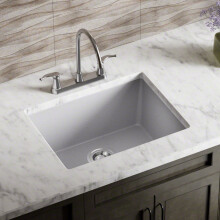 MR Direct 808-silver TruGranite Single Bowl Kitchen Sink