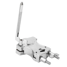 Adjustable Stainless Steel Cowbell Clamp for L Rod Drum Kit with 360 Positioning Control