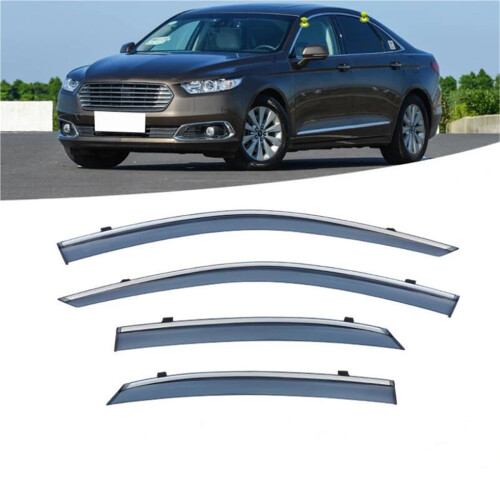 Window Visor Rain Guard Side Window Deflector for Ford Taurus 20162023 Rainproof Ventilation Design 1