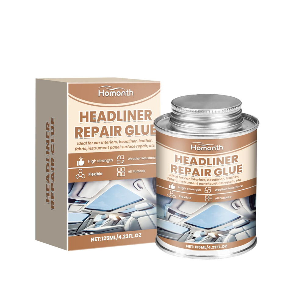 Car Headliner Adhesive 125Ml With Brush Â Waterproof Flexible Upholstery Glue For Auto Roof And Interior 9330225009573