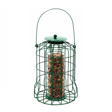 Squirrel Proof Caged Tube Bird Feeder with WeatherResistant Metal for Small Songbirds