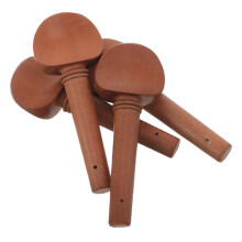 4pcs Jujube Wood Violin Tuning Pegs Set with Ergonomic Grip for Stable Tuning and Easy String Changes