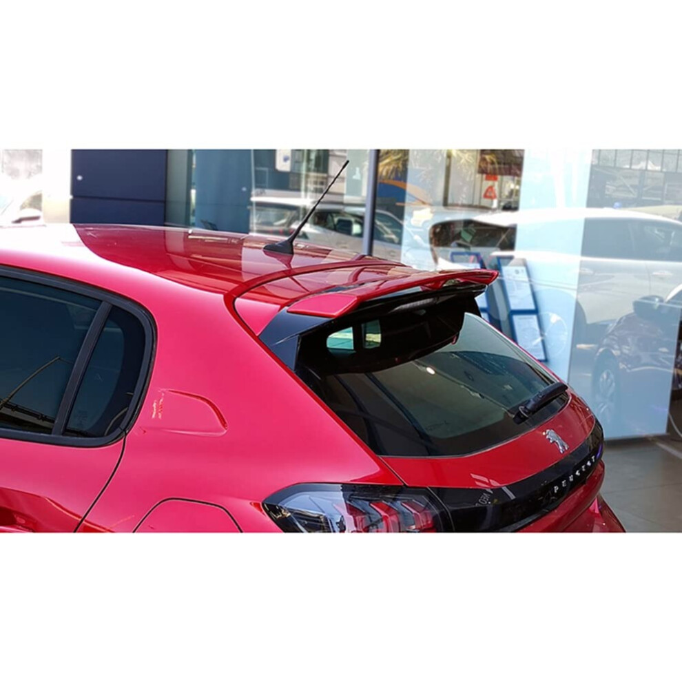Auto-Style Motordrome Roof Spoiler Compatible With Peugeot 208 Ii Hb 5-Doors 2019- (Pu)