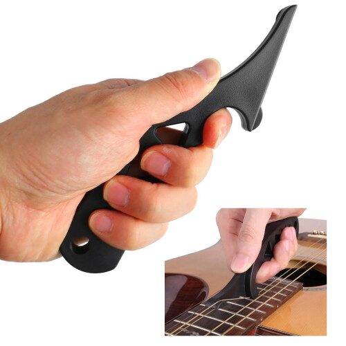 Guitar String Stretcher and Tuning Tool Black Plastic for Faster Tuning Stability 2