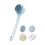 USB Electric Long Handle Bath Brush 4 Interchangeable Head-Blue 1