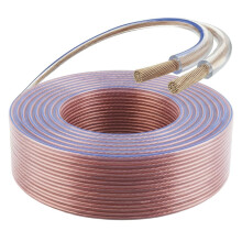 VENTON 100m Speaker Cable 2x2.5mm² Pure Copper Transparent HiFi