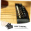 12pcs Acoustic Guitar Bridge Pins with Elegant Inlay Design, Plastic String Pegs for Secure String Anchoring 3