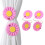 Drape Tieback Holders Curtain Tiebacks Flower Curtain-Pink 2