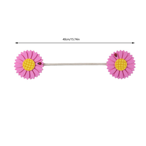 Drape Tieback Holders Curtain Tiebacks Flower Curtain-Pink 2