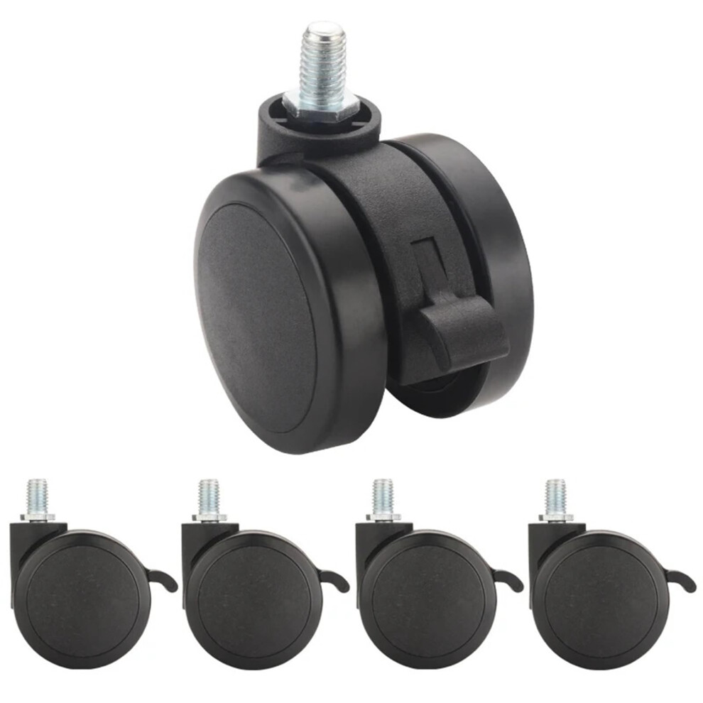 5 Pack 60Mm Office Chair Casters Quiet Swivel Replacement Wheels Universal Fit For Furniture 9455672251143