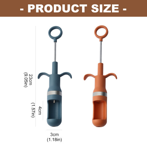 Manual Press Jujube Date Cores Extractor Plastic Kitchen-Blue 2